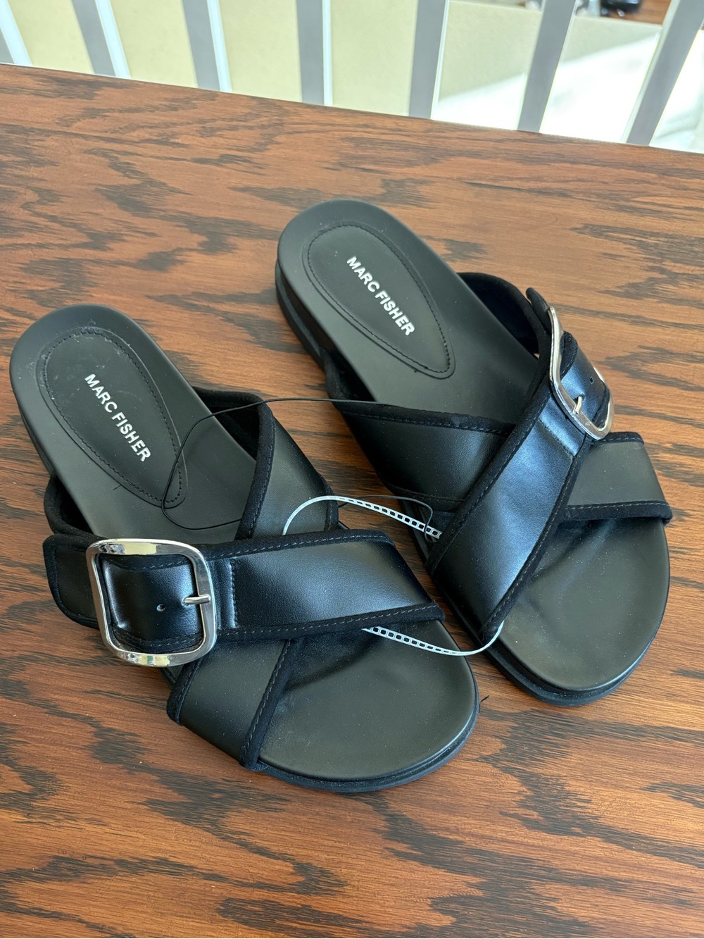 Marc Fisher Crossover Slide Sandals Women 11